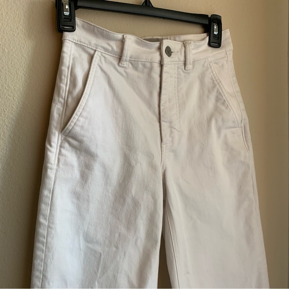 Everlane White Wide Leg Jeans Size 00 - Picture 3 of 5